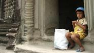 A boy at Angkor Wat