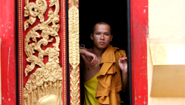 A monk in Vientiane