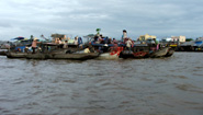 Floating Market Mekong River Vietnam