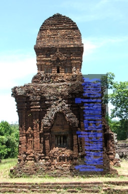 Une ruine d'un temple My Son Vietnam