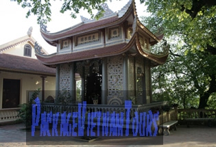 The bell tower of the Tieu Son Pagoda