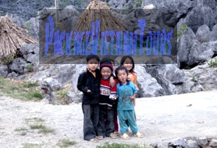 Hmong Children at Dong Van Rock Plateau