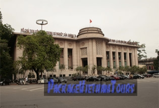 La Banque d'État du Vietnam dans le quartier français de Hanoï