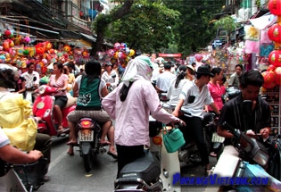 Le vieux quartier d'Hanoi Vietnam