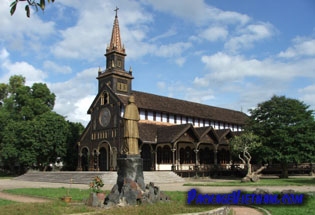 Wooden Church Kontum Vietnam