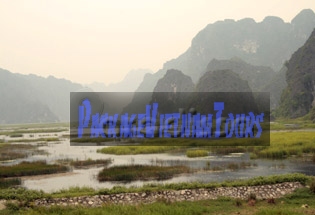 Unreal mountains of Van Long Ninh Binh