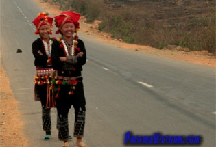 Red Zao Ladies Yen Bai Vietnam