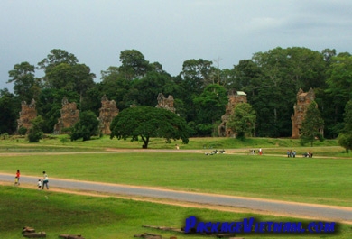 Terrasse d'éléphant Cambodge