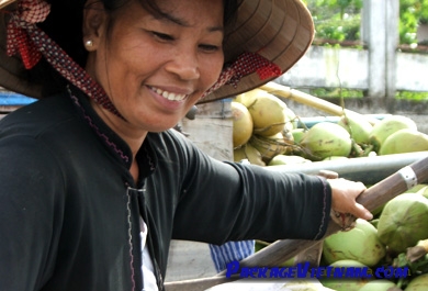 Marche Flottant sur le Mekong Vietnam