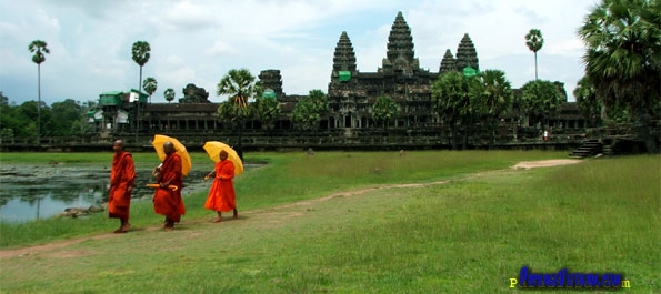 Monks at Angkor