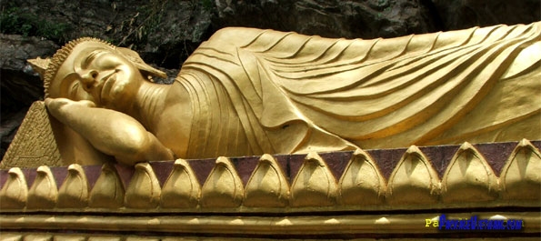 Reclining Buddha in Luang Prabang