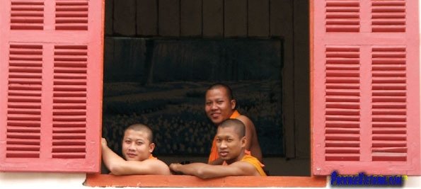 Monks in Vientiane