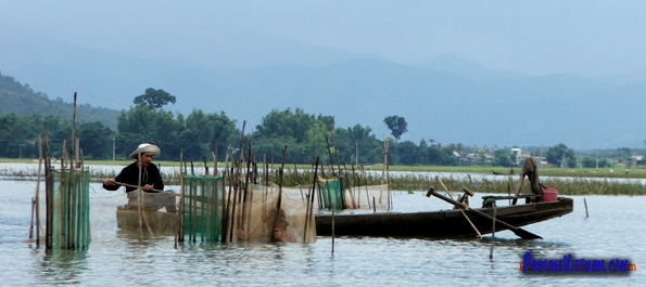 Fishing on Lak Lake Buon Ma Thuot Vietnam