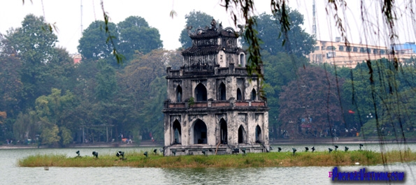 Turtle Tower - Hoan Kiem Lake - Hanoi