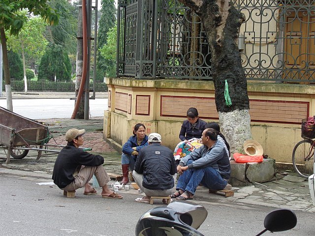 Tea break at midday